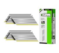 Meite Lot de 500 clous de finition coudés de 5,1 cm, galvanisés à 34 degrés pour plinthe, tapisserie, couronne, compatibles avec cloueuse de finition pneumatique/électrique