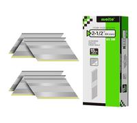 Meite Lot de 500 clous de finition coudés de 5,3 cm, galvanisés à 34 degrés pour plinthe, tapisserie, couronne, compatibles avec cloueuse de finition pneumatique/électrique