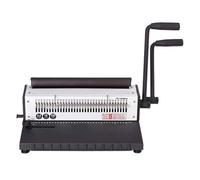 MEIVIYA Machine de Reliure à Anneaux en Fer Double Bobine A4 34 Trous Couteau Dessin Complet Calendrier Document Album Perforatrice(Round Hole)