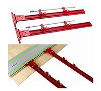 MEIVIYA Système de Guidage de Rail parallèle Ensemble de Rails de scie Circulaire en Alliage d'aluminium Support de Rail de Guidage Fixe for scie à Rail Coupes répétables