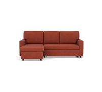 Bestmobilier Meiya - canapé d'angle réversible 4 Places Convertible avec Coffre en Tissu