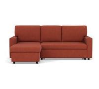 Bestmobilier Meiya - canapé d'angle réversible 4 Places Convertible avec Coffre en Tissu