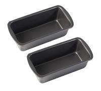MEIYAXINWIN 2 Pcs Moule à Pain en inoxydable,19x9x6cm Petit Rectangulaire moule a cake antiadhésif en acier au carbone,pour La Cuisson au Four, Friteuses à Air fryer Ninja