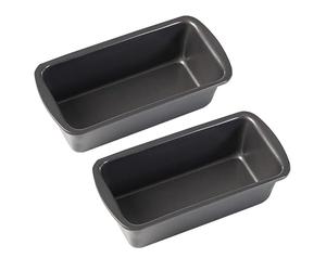 MEIYAXINWIN 2 Pcs Moule à Pain en inoxydable,19x9x6cm Petit Rectangulaire moule a cake antiadhésif en acier au carbone,pour La Cuisson au Four, Friteuses à Air fryer Ninja