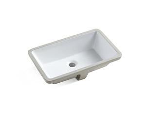 MEJE #202A-1_20,9 pouces Évier encastré sous plan de comptoir lavabo en céramique Blanc