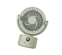 Mekalero Efficiency Ventilateur de camping rechargeable 3600 mAh avec trépied pour intérieur/extérieur Affichage numérique Ventilateur léger
