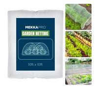 MEKKAPRO Filet de Protection Anti-Insectes pour Jardin Plantes Fruits et Légumes 3m x 3m - Maille Fine Anti-Moustique pour Protéger Vos Cultures des Nuisibles et des Oiseaux