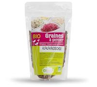 MÉLANGE DE GRAINES ALFALFA RADIS CHOU ROUGE BIO 200G, DEBARDO, UNITÉ