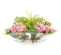 Mélange floral en polyester, couleur violet, 30 cm