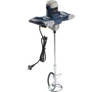Mélangeur à béton et mortier - Mélangeur électrique à main - 1400 W - Réglage de la vitesse à 6 niveaux - Portable - Prise UE - Bleu