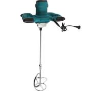 Mélangeur à main pour béton/mortier/peinture - XY-168 - 2100 W, 0–800 tr/min, 6 vitesses, filetage M14, panier de mélange amovible en forme de S, prise UE - Bleu