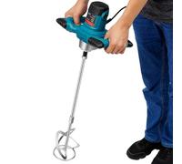 Mélangeur à mortier 2100 W - Mélangeur manuel professionnel avec 6 vitesses réglables - 800 tr/min - Mélangeur à béton fileté - Poignées ergonomiques pour ciment, peinture, colle, mastic, etc