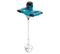 Mélangeur à mortier électrique - 1 400 W - 0 à 1 200 tr/min - 6 vitesses - Double hélice - Interrupteur à verrouillage automatique - Prise européenne - Bleu