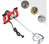 Mélangeur à mortier manuel - Moteur de 1 500 W - Vitesse réglable - 220 V CA - Pour le ciment, la colle à carrelage et le mastic
