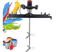 Mélangeur à tambour commercial 3200 W, machine à mélanger de peinture électrique, hélice pliable, capacité de mélange 1 tonne/1000 l, avec support de support, réglage de la vitesse 0-800 tr/min