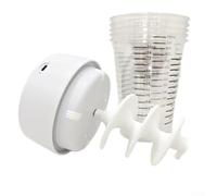 Mélangeur automatique de résine époxy de 709,8 ml avec 5 tasses, minuterie de 8 minutes, matériau anti-adhésif pour projets de mélange sans bulles