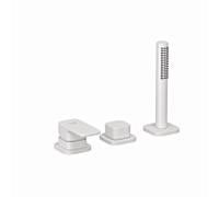Mélangeur bain-douche 3 trous Kludi RENON 424475375 sans arrivée d'eau, blanc mat