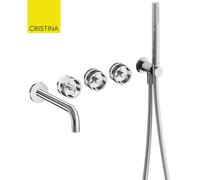 Mélangeur bain douche encastré chromé Rota - CRISTINA ONDYNA RT16551