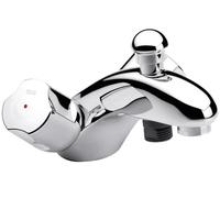 A5A0569C00 Mélangeur bain-douche bicommande monotrou bec plat chrome poli