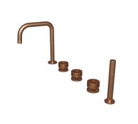 Melangeur Bain Douche Sur Gorge Rota Or Rose Brosse - CRISTINA ONDYNA RT12134P