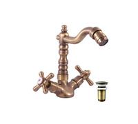 Mélangeur bidet MORAVA RETRO avec siphon-Laiton---Laiton