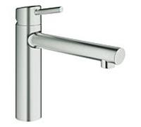 mélangeur d' Grohe Concetto 31128DC1 bec moyen, supersteel