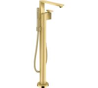 mélangeur de bain AXOR Edge à levier unique, taille main, sur pied, taille diamant, 46441990, Couleur: Optique en or poli