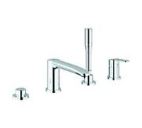 mélangeur de Eurostyle Cosmopolitan Grohe 23048003, chromé , combinaison de bain 4 trous