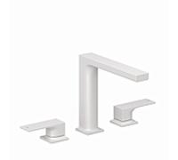 Mélangeur de lavabo 3 trous Kludi 543935375 avec robinet push-open blanc mat