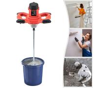 Mélangeur de Mastic à Une Tige - Bétonnière Portative Électrique - Mélangeur de Peinture, Ciment 1500W, MALAXEUR - MELANGEUR