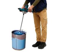 Mélangeur de mortier électrique portable, puissance de 2100W, vitesse de 0 à 800 tr/min, 6 niveaux de réglage, tête de mélange en forme de "S", compatibilité M14
