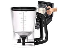 Mélangeur de pâte à crêpes - Distributeur de pâte à crêpes, récipient en forme d'entonnoir de 1 L, accessoire de cuisson précis, shaker portatif | Poignée à presser confortable | Distributeur de gâtea