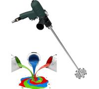 Mélangeur de peinture pneumatique, agitateur portable à air comprimé, avec variateur de vitesse réversible et double turbine, mélange industriel. (Upperandlowertoothimpeller)