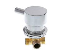 Mélangeur d'eau chaude et froide - PZCC - G12 - Mitigeur thermostatique - 2 entrées 1 sortie - Gris