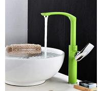 Mélangeur d'eau Chaude Froide à Haute Brillance, Robinet de Cuisine, évier de Cuisine, Peinture de Cuisson, 7 Styles, aérateur à Bande rotative à poignée Unique, Orange