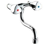 Delabie - Mélangeur d'évier MM1/2" entraxe 110 mm L.120 laiton chromé