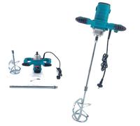 Mélangeur électrique, 2100 W, pour mortier, 220 V, 800 tr/min, 6 vitesses, couleur bleue