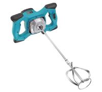 Mélangeur électrique de 2100 W - Batteur manuel pour peinture et mortier - 6 vitesses - couple élevé - pour ciment, béton, enduit, peinture - bleu