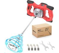 Mélangeur électrique M14 de 2100W pour mortier, béton et autres matériaux. Mélangeur ergonomique avec régulation de vitesse sur 6 positions. Adapté pour le bitume, le ciment et autres applications