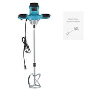 Mélangeur électrique pour mortier - Batteur manuel pour béton et peinture - 2100W - 6 vitesses - Courant alternatif - Moteur en cuivre pur - Agitateur M14 pour ciment, mortier et enduit