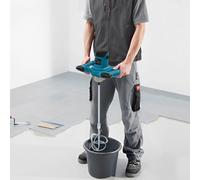 Mélangeur électrique pour peinture et ciment - Mélangeur à mortier - 1400 W - 0-1200 tr/min - 6 vitesses - Pales de mélange Ø12 cm - Prise UE 220 V 50/60 Hz - Bleu