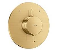 Mélangeur hansgrohe AXOR One 48415250 encastré pour 2 fonctions, aspect or brossé