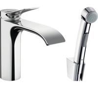Mélangeur lavabo avec douchette bidet hansgrohe Vivenis chrome HG 75210000