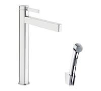 Mélangeur lavabo haut hansgrohe Finoris avec douchette chromée HG 76220000