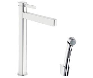 Mélangeur lavabo haut hansgrohe Finoris avec douchette chromée HG 76220000