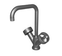 Melangeur Lavabo Monotrou Regular Metal Brosse - CRISTINA ONDYNA RT22677
