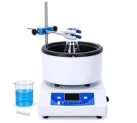 Mélangeur magnétique de laboratoire, capacité 2 L, 50-2000 tr/min | Marmite chauffante à agitation magnétique 2L, remue et chauffe les liquides, eau 100°C ou huile 250°C, laboratoires