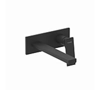 Mélangeur mural 2 trous Kludi DECUS 542453975 240 mm, set de finition noir mat