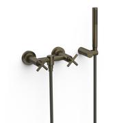Mélangeur mural pour douche Noir Bronze - TRES 28316301KMB