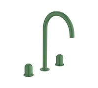 Mélangeur pour lavabo L 3 trous corps lisse poignée dôme vert menthe Nu - ROCA A5A3V3FP20